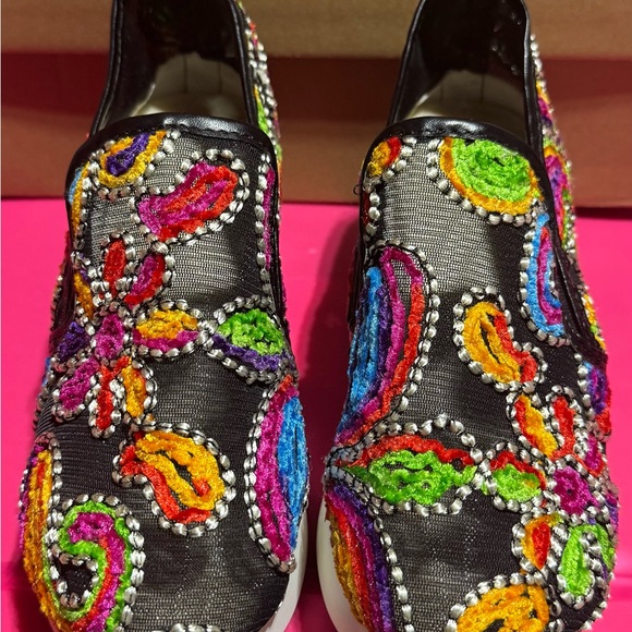 Unlisted Multicolor Embroidered Women's Sneakers worn once - Picture 3 of 7